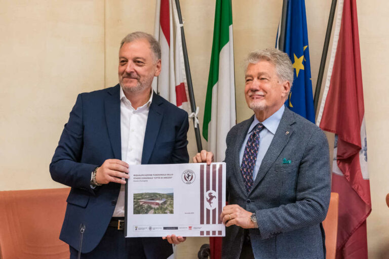 Arezzo presenta il progetto per il nuovo stadio: innovazione, sostenibilità e vivibilità