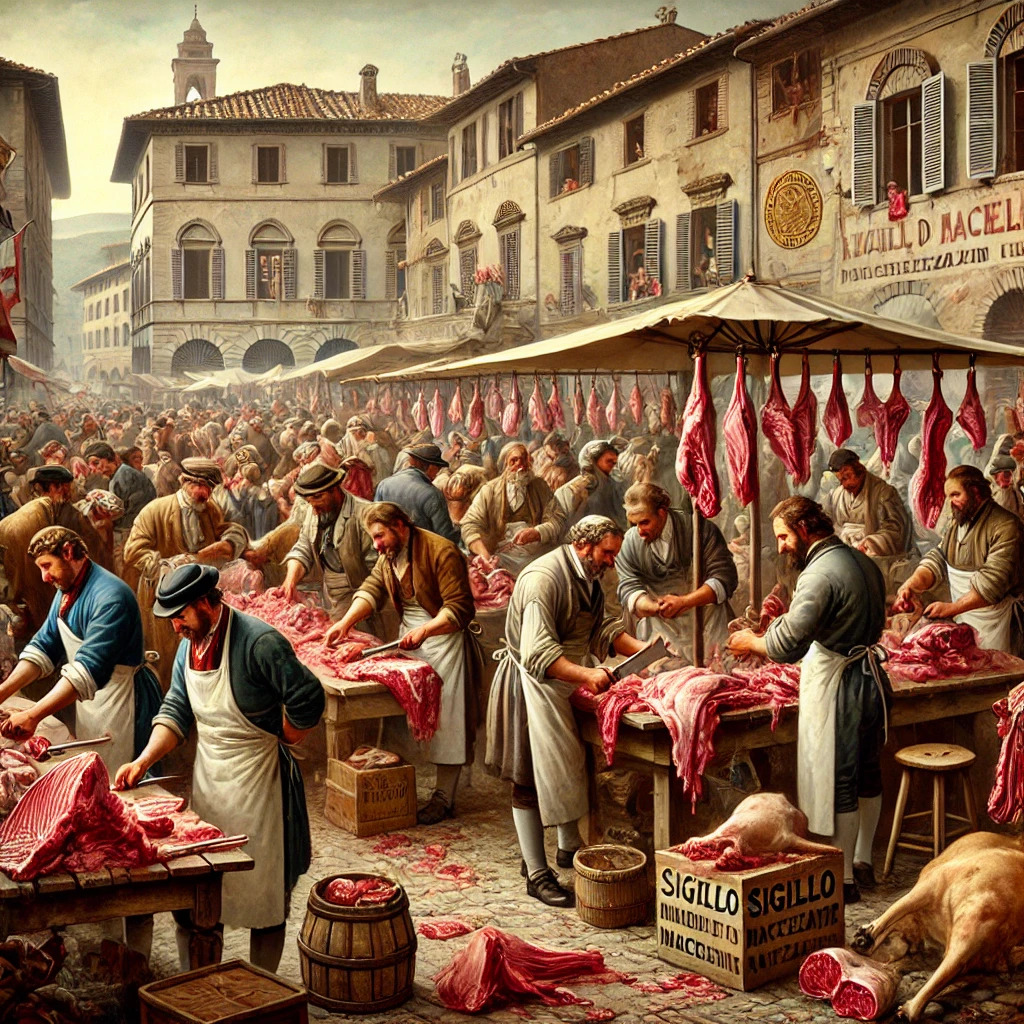 il mercato della carne ad Arezzo nel XVIII secolo