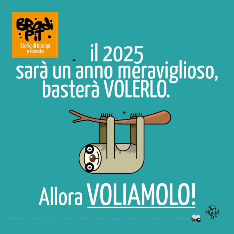 Auguri tardivi tra bradipi: buon anno a tutti!…