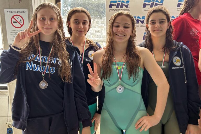 Nove titoli regionali per la Chimera Nuoto al debutto nei Campionati Toscani