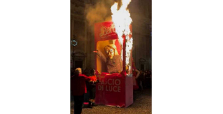 A Poggio Mirteto bruciano in piazza