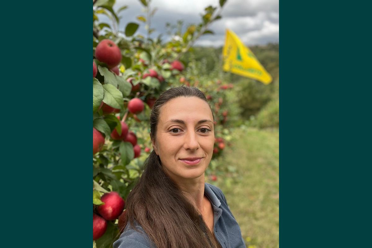 Elena Bertini produttrice di mele in Casentino