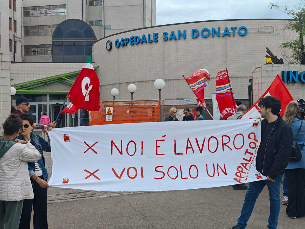 protesta ospedale
