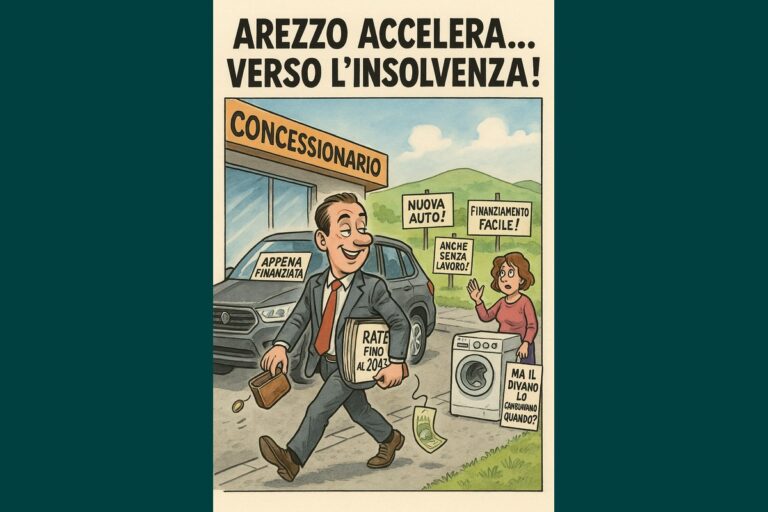 Arezzo, terra di motori e mutui: “fateci il pieno di rate!”