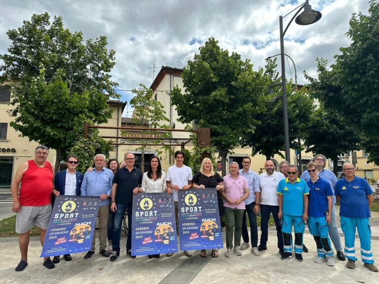 Camucia, torna “Sport sotto le stelle”: sport, cultura e solidarietà con Samuele Angori e il concerto degli AUCH