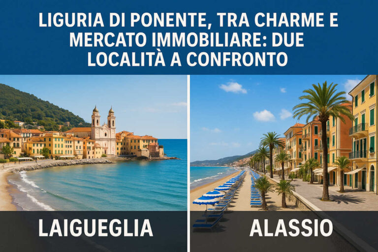 Liguria di Ponente, tra charme e mercato immobiliare: due località a confronto