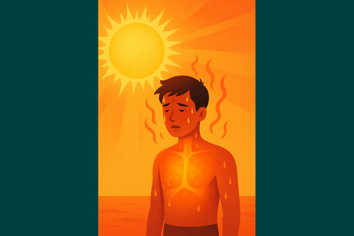 Sole caldo corpo