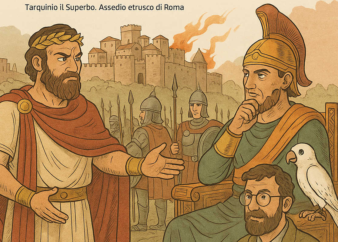 Tarquinio il superbo. Assedio etrusco di Roma