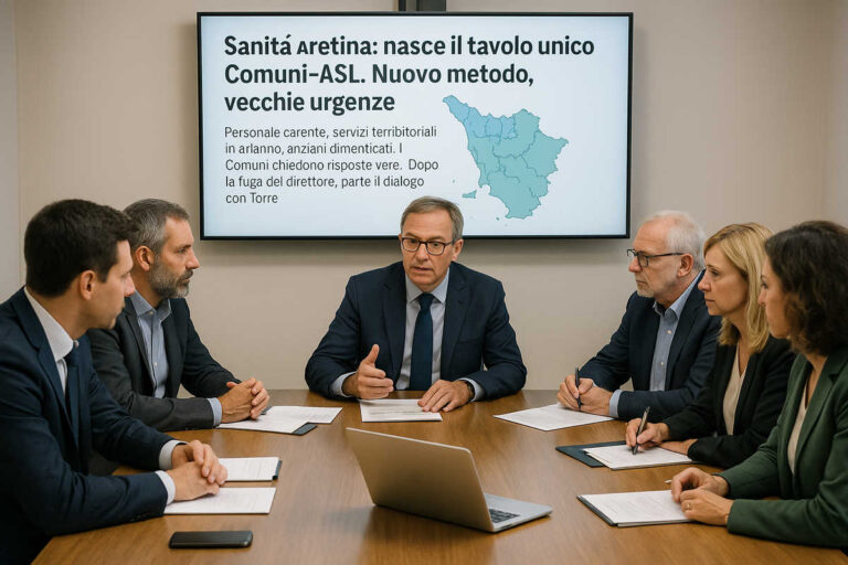 Sanità aretina: nasce il tavolo unico Comuni–Asl. Nuovo metodo, vecchie urgenze
