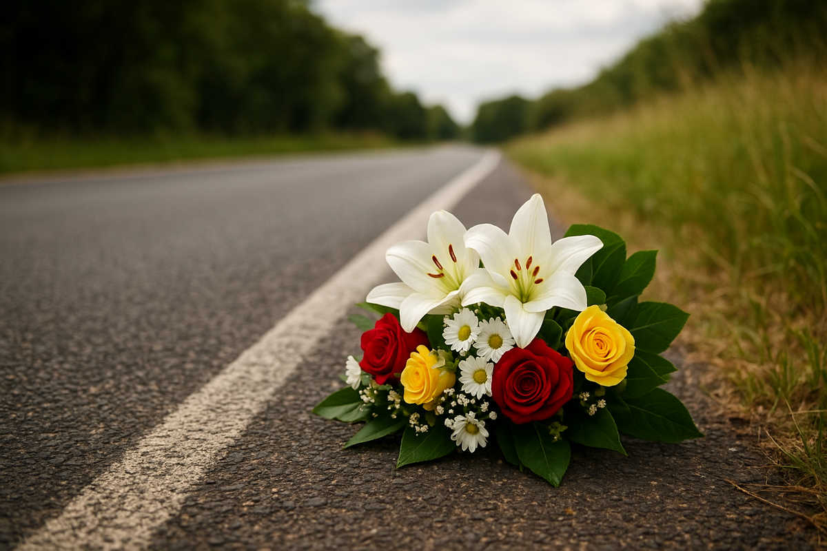Fiori sul ciglio della strada