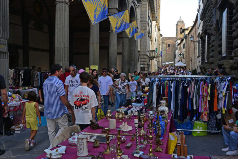 Monte San Savino: scorci e curiosità dal Grande Mercato delle Pulci