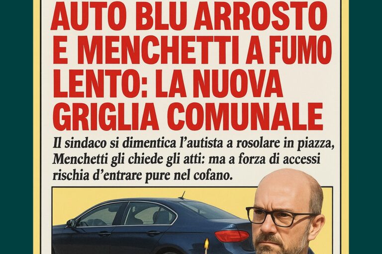 Auto blu arrosto e Menchetti a fumo lento: la nuova griglia comunale