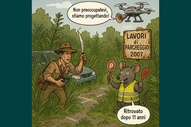 Rigutino: i parcheggi ci sono, ma servono machete e Indiana Jones per trovarli