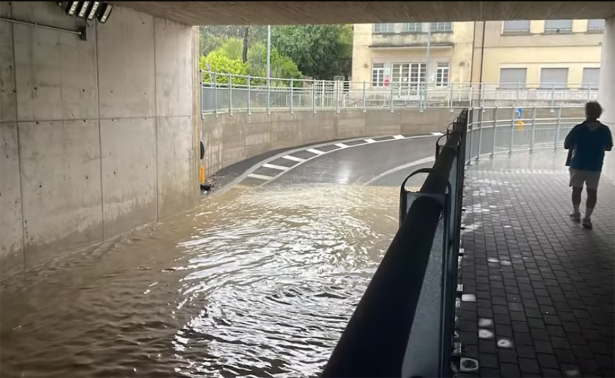 Sottopasso Pescaiola allagato