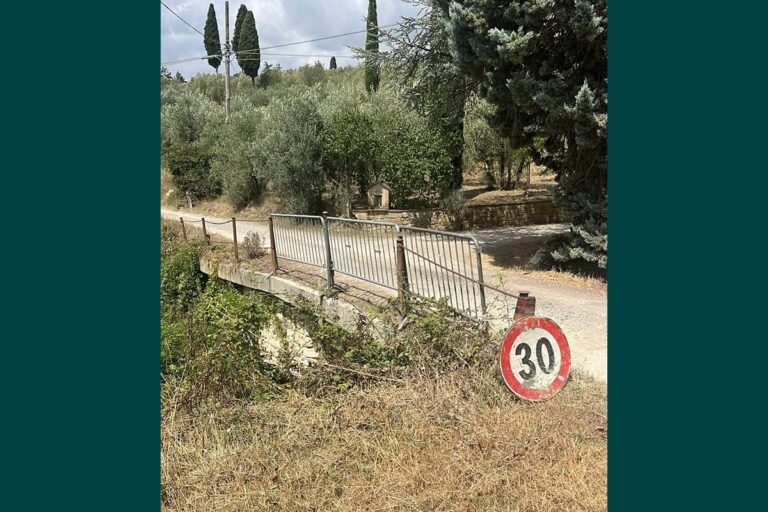 Ponte a Rigutino messo in sicurezza: transenna monolato e via, a posto anche la coscienza