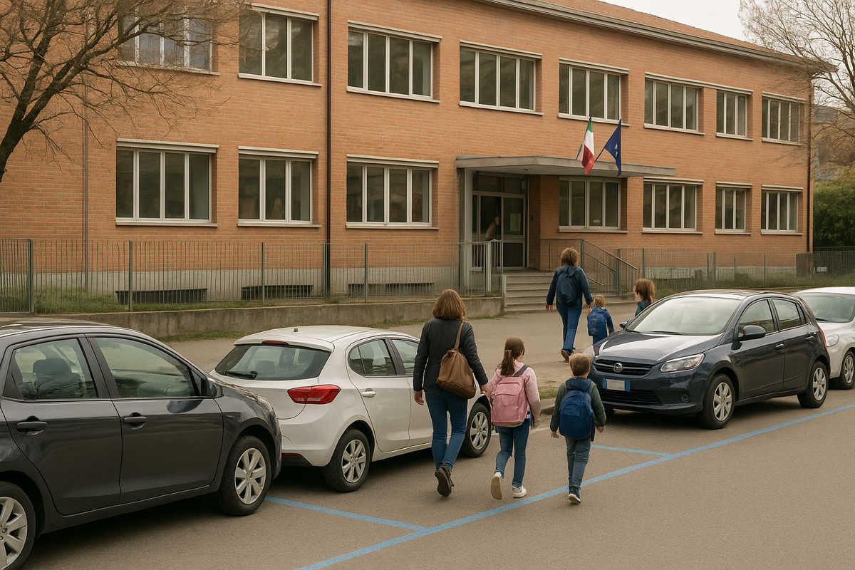 Parcheggio gratuito davanti alle scuole