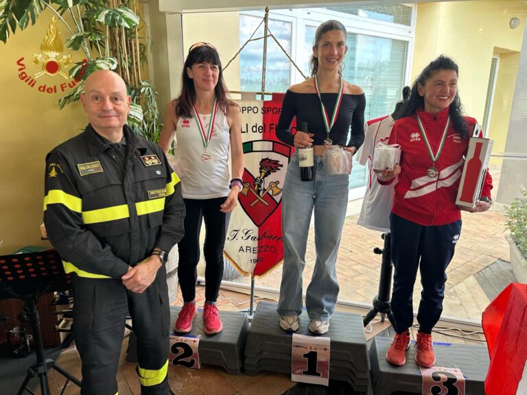 Grande successo ad Arezzo per l’11° Campionato Italiano di fondo su pista dei Vigili del Fuoco