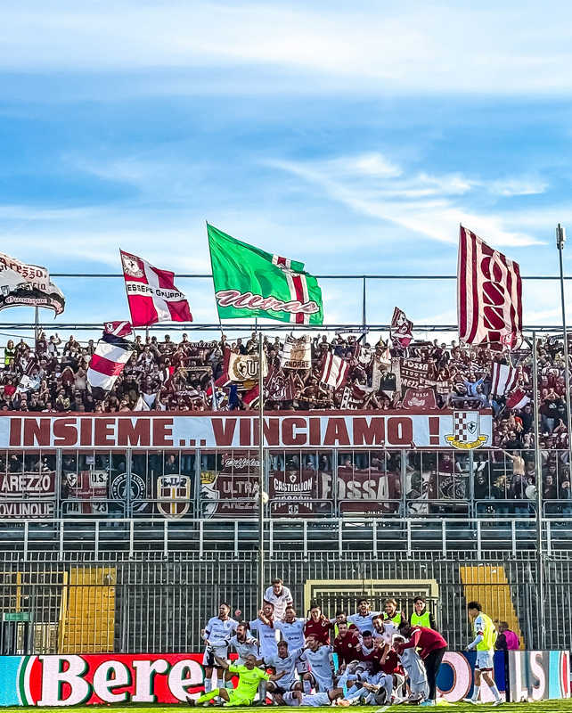 Il cammino dell’Arezzo: cuore, grinta e orgoglio amaranto