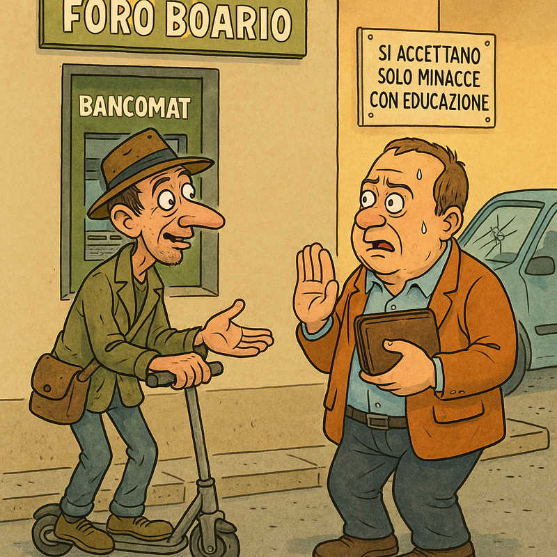 Minaccia al bancomat del Foro Boario