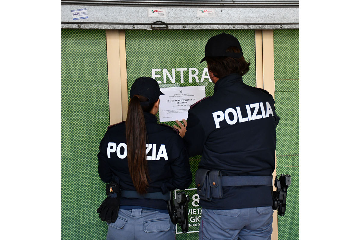 Sospesa per quindici giorni una sala scommesse di Arezzo