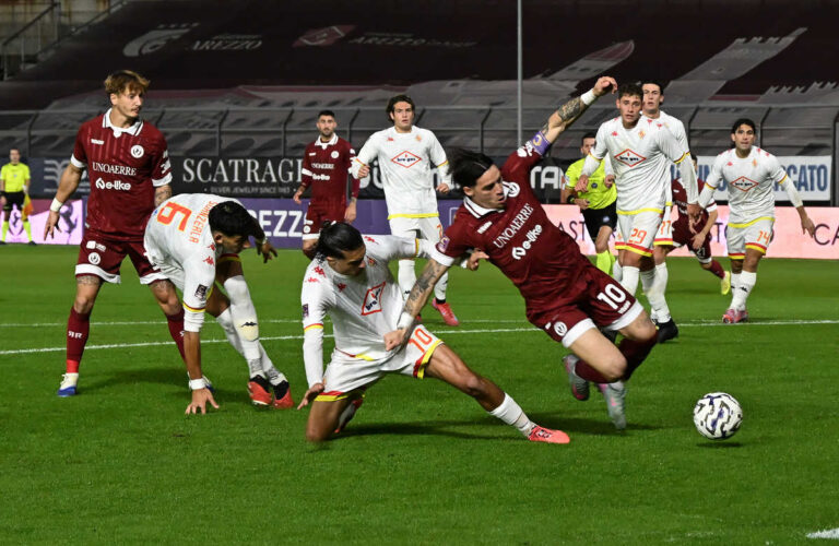 Arezzo, cuore e sudore: 2-1 al Bra nonostante gli infortuni