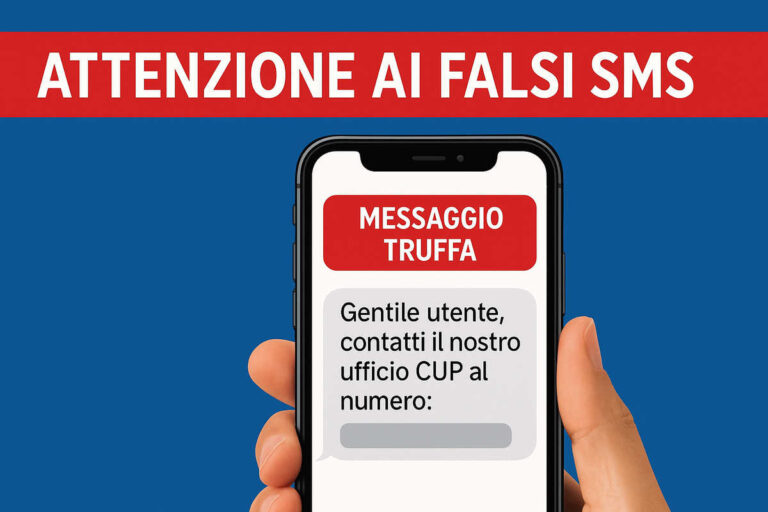 Attenzione ai falsi SMS: l’Asl Toscana Sud Est avverte i cittadini di possibili truffe telefoniche
