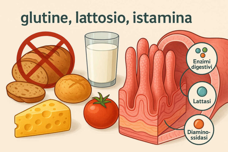 Intolleranze alimentari e salute dell’intestino: il ruolo dei villi e degli enzimi digestivi