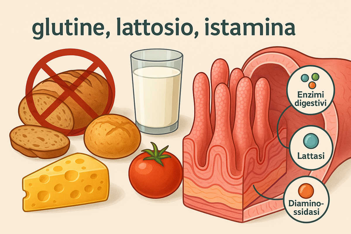 Glutine Lattosio Istamina