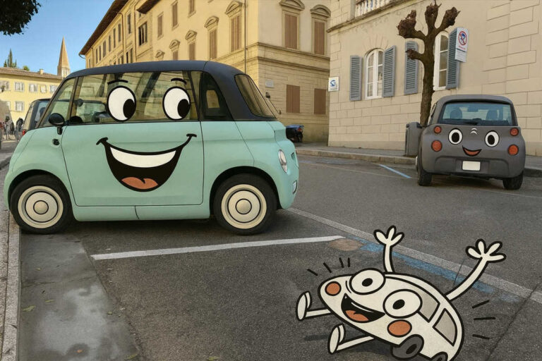 Quadricicli leggeri: 34 nuovi stalli per evitare che le minicar parcheggino anche sui tetti