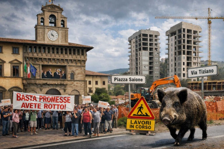 Arezzo, la Giunta fa finta di ascoltare… poi tira diritto come un cinghiale