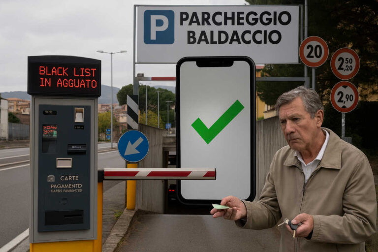 Arezzo. parcheggio Baldaccio: se un c’hai l’app, ti mettono in lista nera