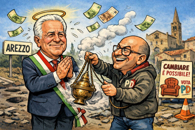 La genuflessione del PD aretino a Giani: 920 mila euro e via a lucidare