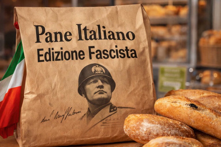 Arezzo, il pane col Duce: croccante fuori, muffo dentro (e ‘un va mai a male)