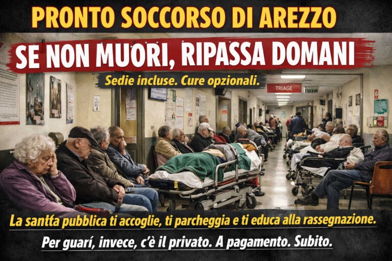 Pronto Soccorso di Arezzo: se non muori ripassa domani