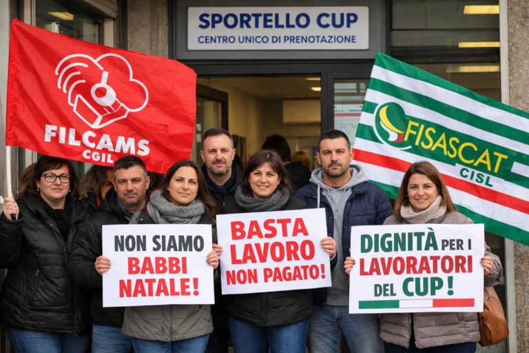 Stato di agitazione al Cup dell’Asl TSE: “I dipendenti non sono Babbi Natale, non possono regalare ore di lavoro”