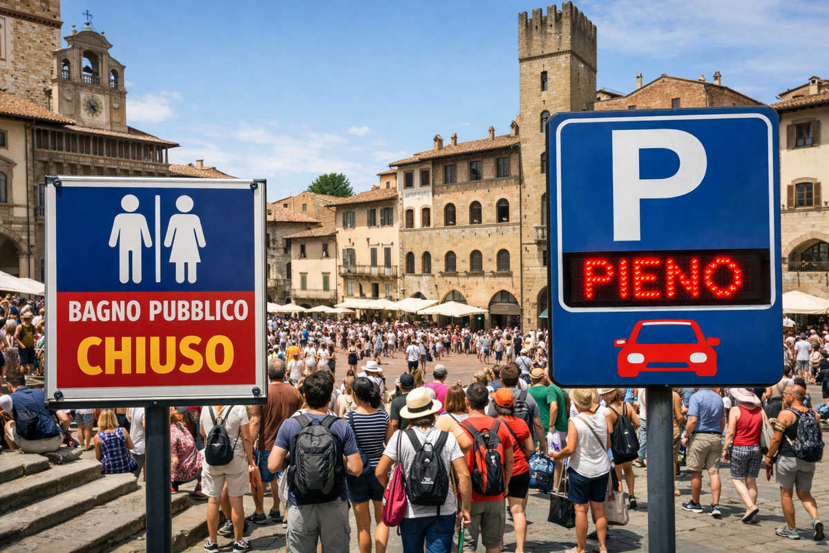 Toilette e parcheggi ad Arezzo