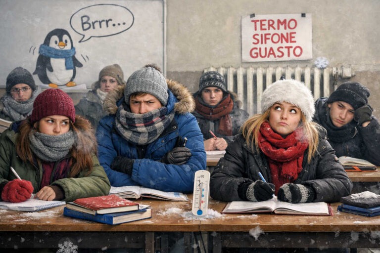 Liceali al Polo Nord, a San Giovanni Valdarno si studia col piumino: “in classe come sugli sci, ma senza skilift”