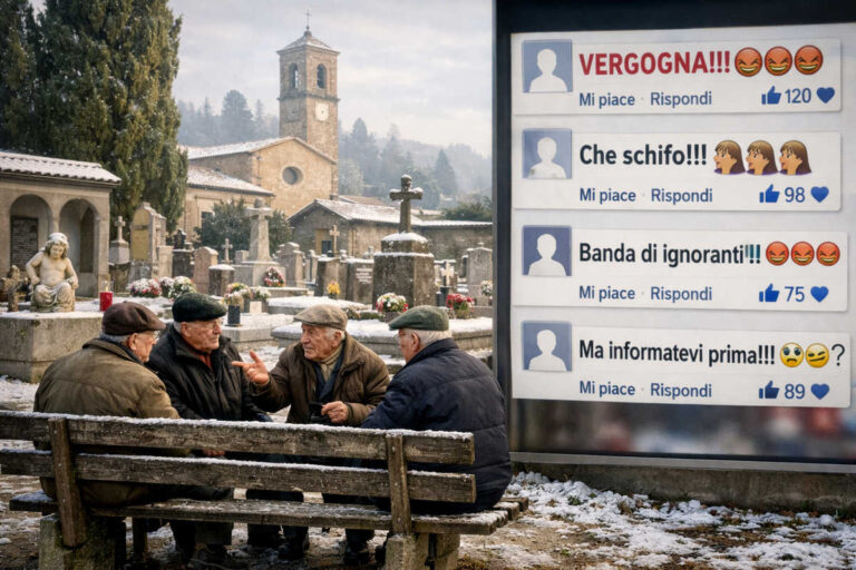 Castiglion Fiorentino, 14 morti in 10 giorni: la rete indaga, sentenzia, accusa, assolve e nel dubbio dà la colpa ai vaccini, a Putin e alla pizza