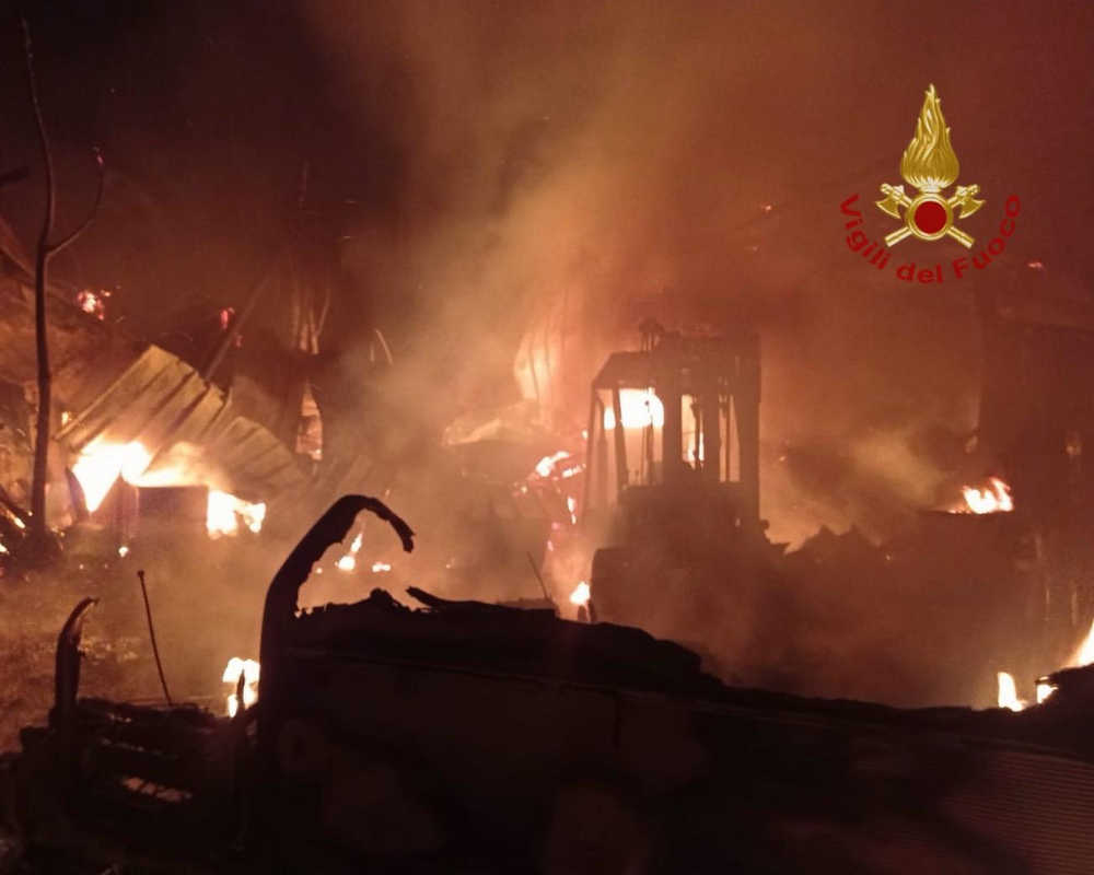 Incendio San Giovanni Valdarno2