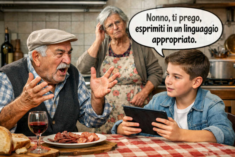 ISTAT: “il dialetto è morto, però prima ha lasciato un vocale in segreteria” 