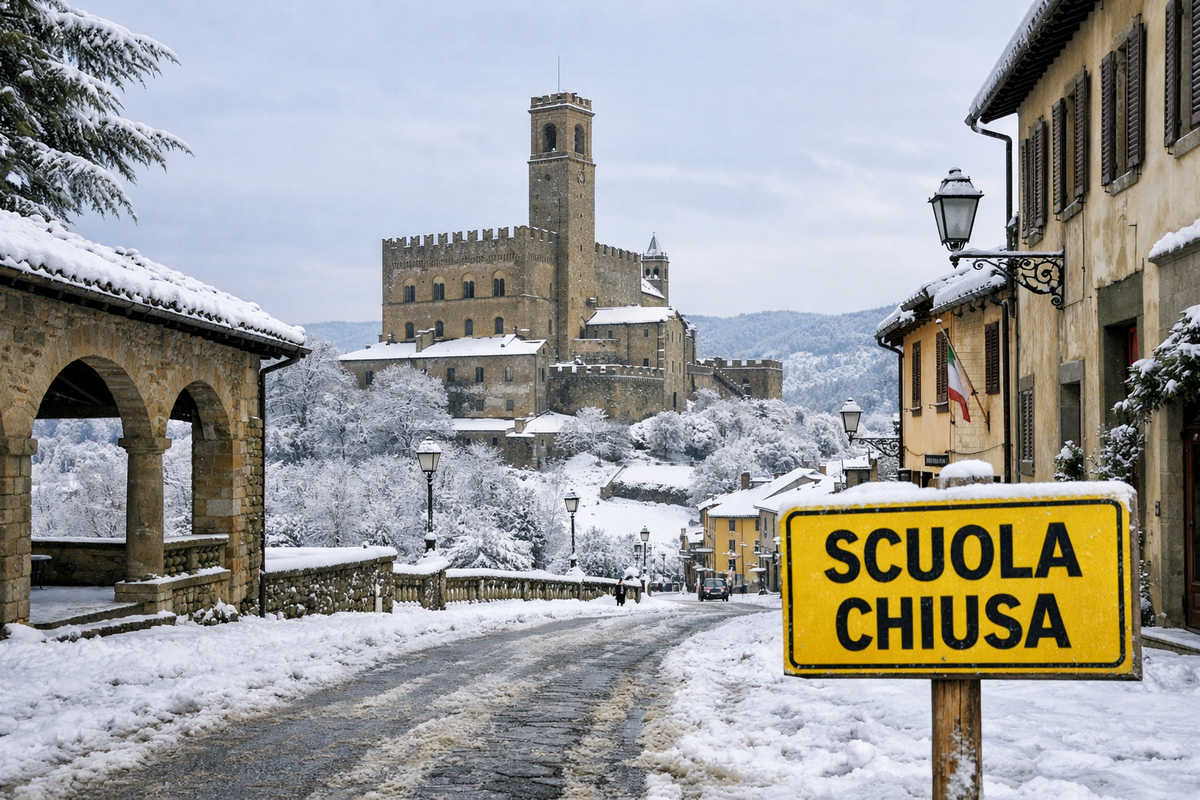 Poppi scuola chiusa