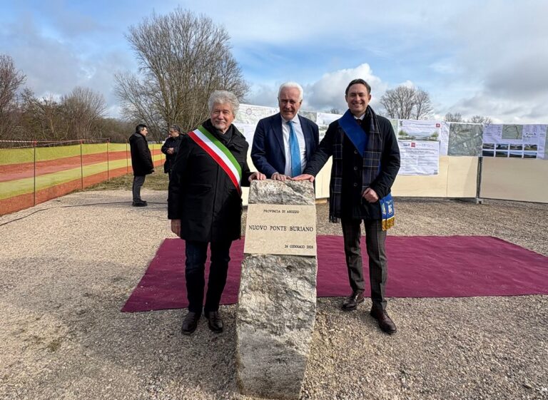 Al via i lavori del nuovo ponte di Buriano: 21 milioni di euro per la viabilità alternativa e la tutela dello storico manufatto medievale