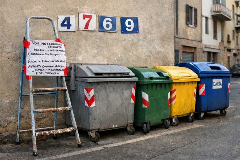 Via Fogazzaro, cronache dalla geometria variabile. Quando la satira inciampa nei numeri civici (e nei cassonetti)