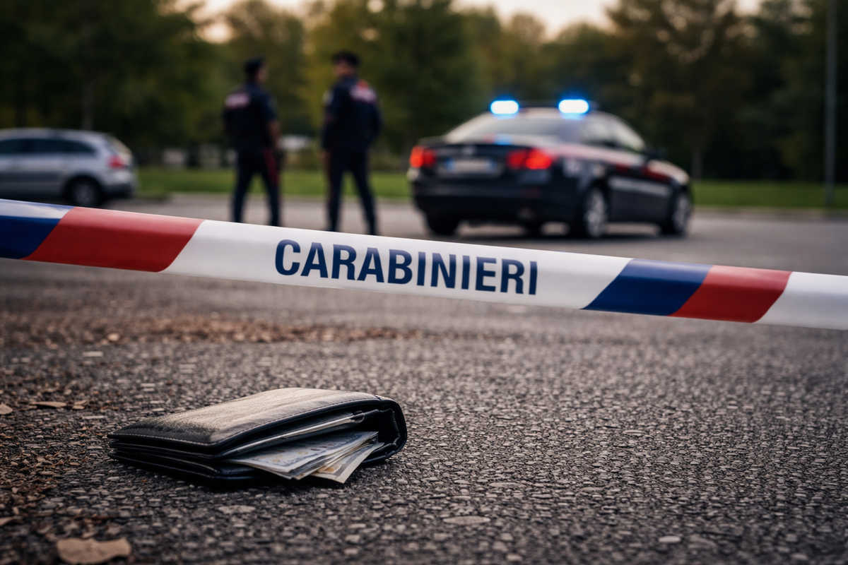 portafolglio a terra-carabinieri