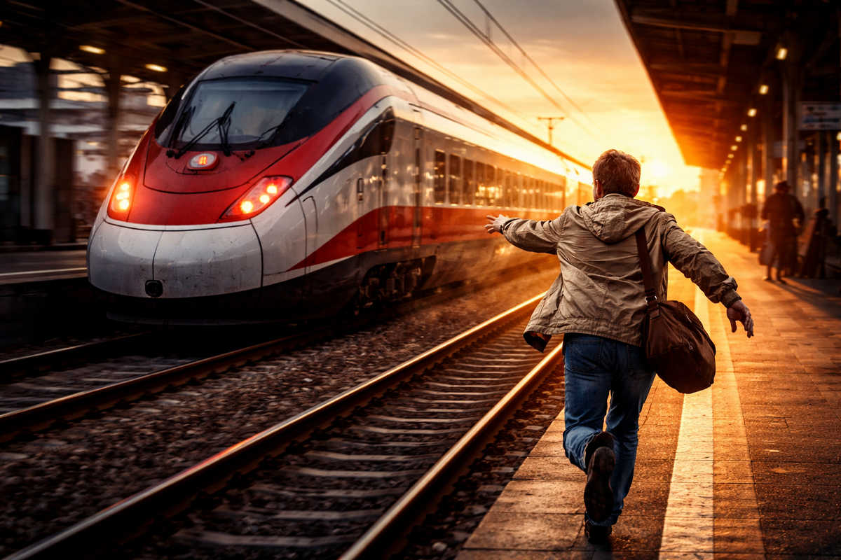 Corsa contro il Frecciarossa