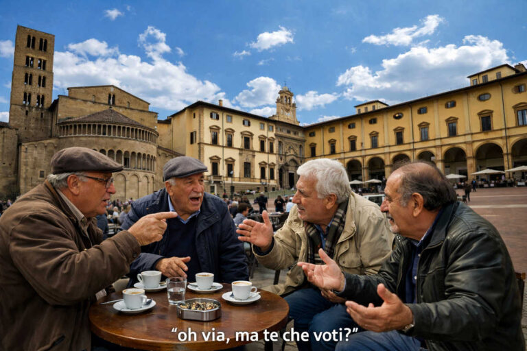 O che si vota o si fa finta: ad Arezzo Macrì spinge per il SÌ e tira le orecchie a tutti