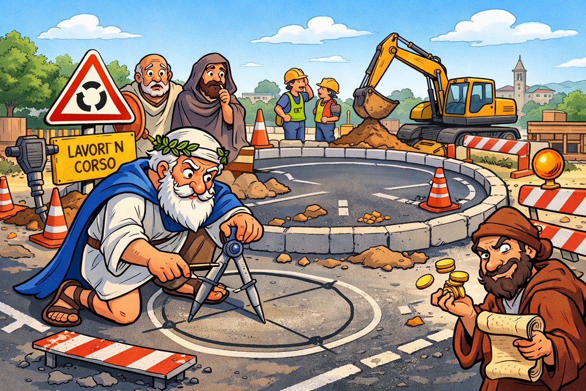 Euclide realizza la rotonda