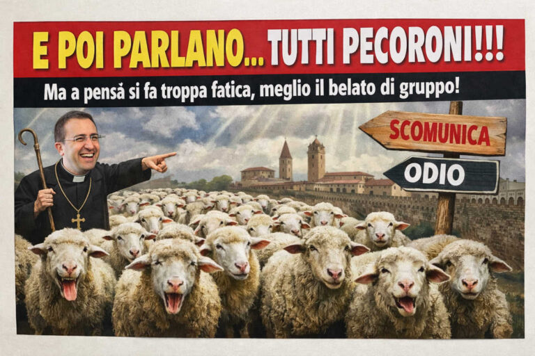 Il vescovo prega coi bengalesi e ad Arezzo gli viene un coccolone