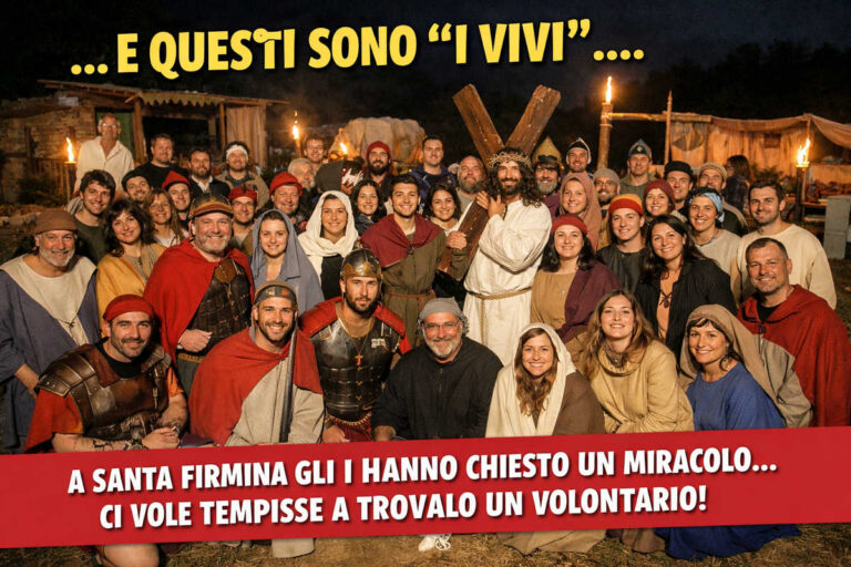 Oh ragazzi, alla Sassaia si fa sul serio: Via Crucis con 150 anime… e a Santa Firmina un si muove foglia!