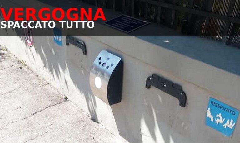 Oh ma che ve s’è rotto ‘l cervello? Spaccata pure la fermata!